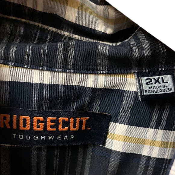 Ridgecut Shirts Mens Ridgecut Toughwear Short Sleeve Plaid Button